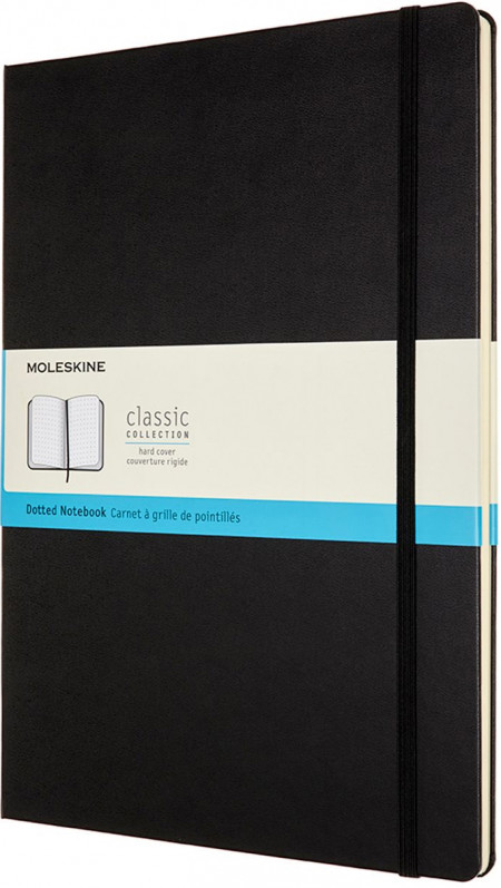 Moleskine Classic Hardback A4 Notebook - Dotted - Black