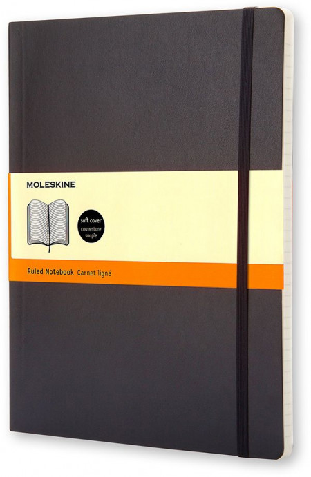 Moleskine Classic Soft Cover Extra Large Notebook - Ruled - Assorted