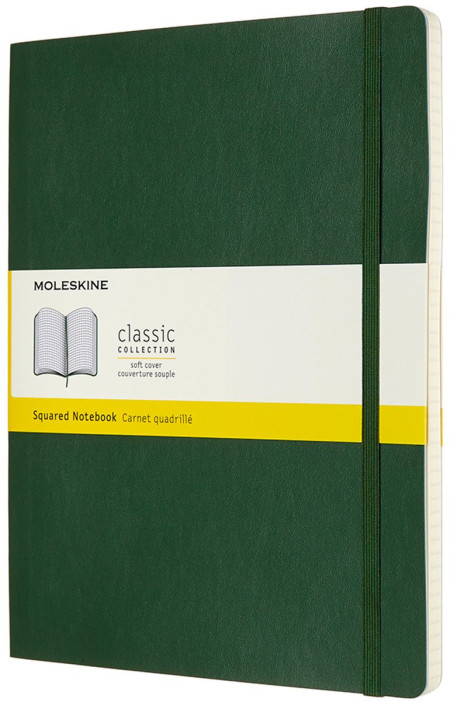 Moleskine Classic Soft Cover Extra Large Notebook - Squared - Assorted