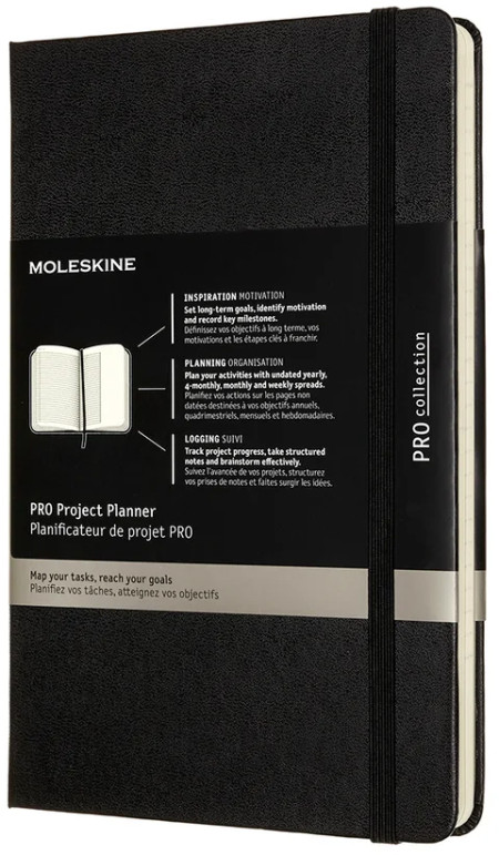 Moleskine Pro Hardback Large Project Planner - Black