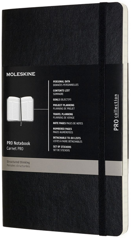 Moleskine Pro Soft Cover Large Notebook - Assorted