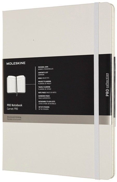 Moleskine Pro Hardback Extra Large Notebook - Black - Assorted