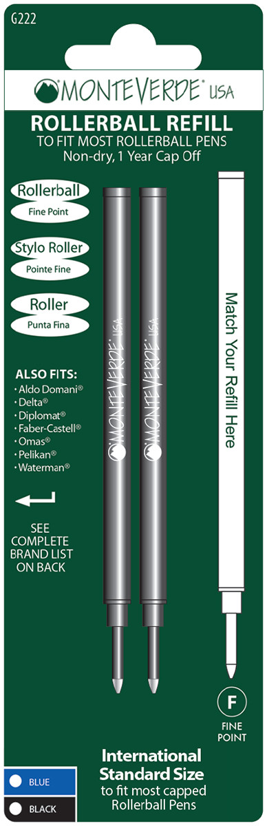 Monteverde Ceramic Rollerball Refill (Blister of 2)