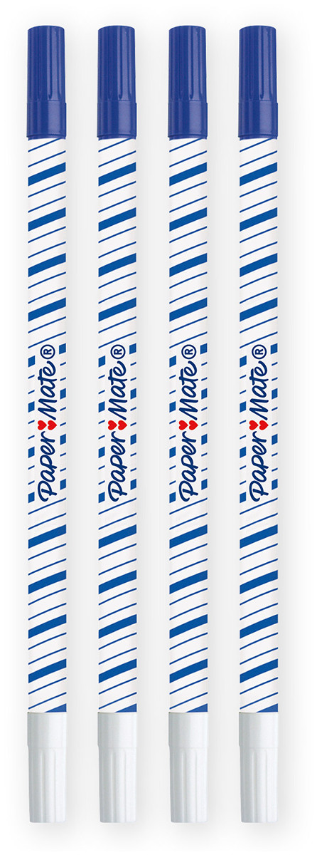 Papermate Magic + Erasable Fineliner Pen - Medium - Blue (Blister of 4)