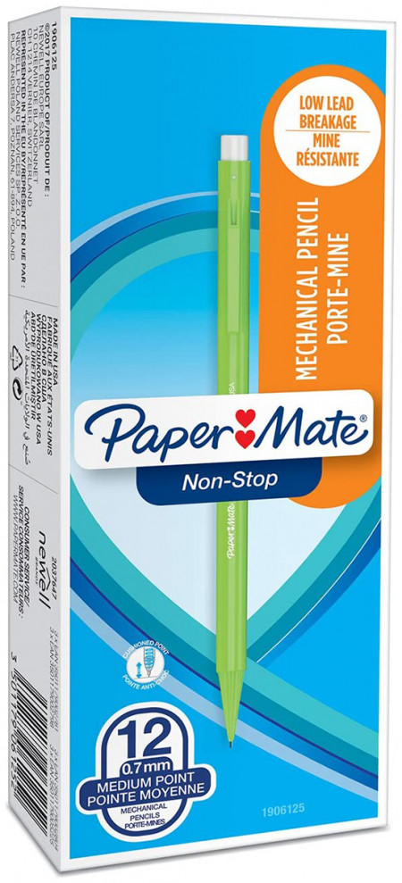 Papermate Sharpwriter Mechanical Pencil - 0.7mm - Assorted Neon Colours (Pack of 12)