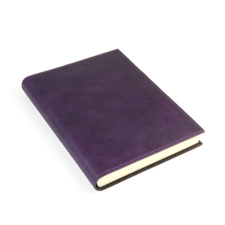 Papuro Capri Leather Journal - Aubergine - Medium