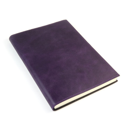 Papuro Capri Leather Journal - Aubergine - Large