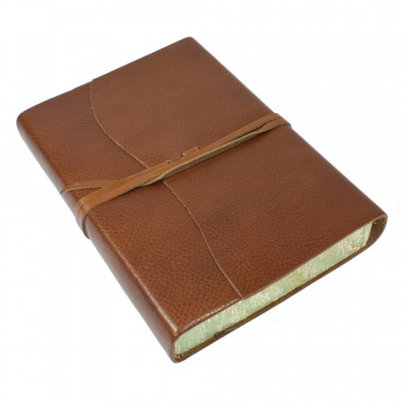 Papuro Roma Leather Journal - Brown - Large