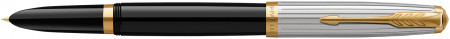 Parker 51 Premium Fountain Pen - Black Gold Trim