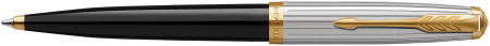 Parker 51 Premium Ballpoint Pen - Black Gold Trim