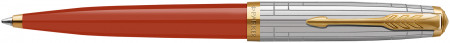 Parker 51 Premium Ballpoint Pen - Red Rage Gold Trim