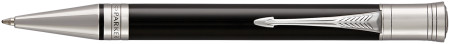 Parker Duofold Classic Ballpoint Pen - Black Chrome Trim