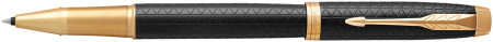 Parker IM Premium Rollerball Pen - Black Gold Trim