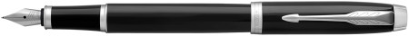 Parker IM Fountain Pen - Gloss Black Chrome Trim