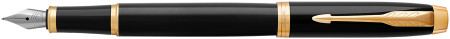 Parker IM Fountain Pen - Gloss Black Gold Trim