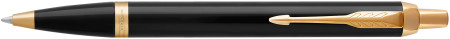 Parker IM Ballpoint Pen - Gloss Black Gold Trim