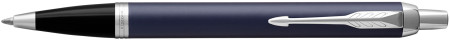 Parker IM Ballpoint Pen - Blue Lacquer Chrome Trim