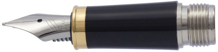 Parker IM Black Gold Trim Nib - Stainless Steel