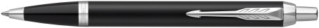 Parker IM Ballpoint Pen - Matte Black Chrome Trim