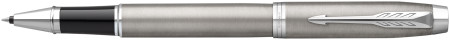 Parker IM Rollerball Pen - Brushed Metal Chrome Trim