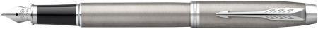 Parker IM Fountain Pen - Brushed Metal Chrome Trim