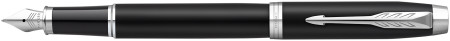 Parker IM Fountain Pen - Matte Black Chrome Trim