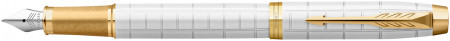 Parker IM Premium Fountain Pen - Pearl White Gold Trim