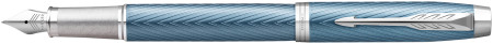 Parker IM Premium Fountain Pen - Blue Grey Chrome Trim