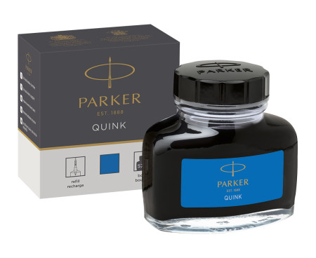 Parker Quink Bottled Ink 57ml - Washable Blue