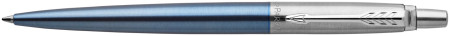 Parker Jotter Ballpoint Pen - Waterloo Blue Chrome Trim