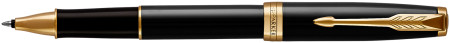 Parker Sonnet Rollerball Pen - Black Lacquer Gold Trim