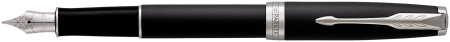 Parker Sonnet Fountain Pen - Matte Black Chrome Trim