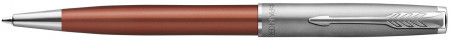 Parker Sonnet Essentials Ballpoint Pen - Matte Orange & Sandblasted Steel