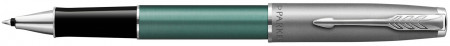 Parker Sonnet Essentials Rollerball Pen - Matte Green & Sandblasted Steel