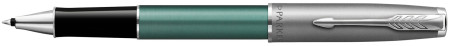 Parker Sonnet Essentials Rollerball Pen - Matte Green & Sandblasted Steel