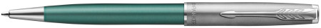 Parker Sonnet Essentials Ballpoint Pen - Matte Green & Sandblasted Steel