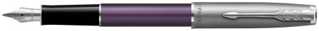 Parker Sonnet Essentials Fountain Pen - Matte Violet & Sandblasted Steel