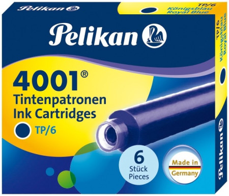 Pelikan 4001 Ink Cartridge - Pack of 6