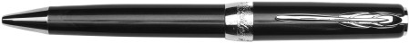 Pineider Full Metal Jacket Ballpoint Pen - Midnight Black