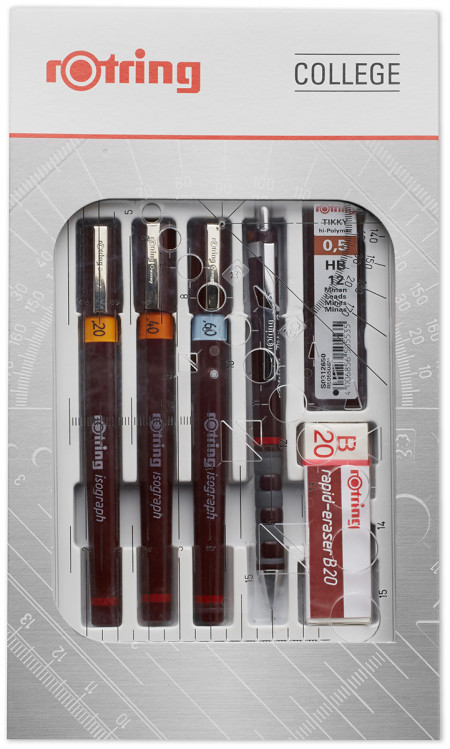 Rotring Isograph College Set - 0.20mm/0.40mm/0.60mm