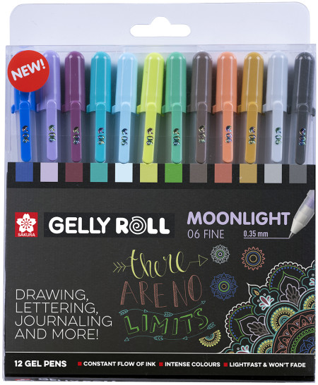 Sakura Gelly Roll Moonlight Gel Pens - Cosmos Set (Pack of 12)