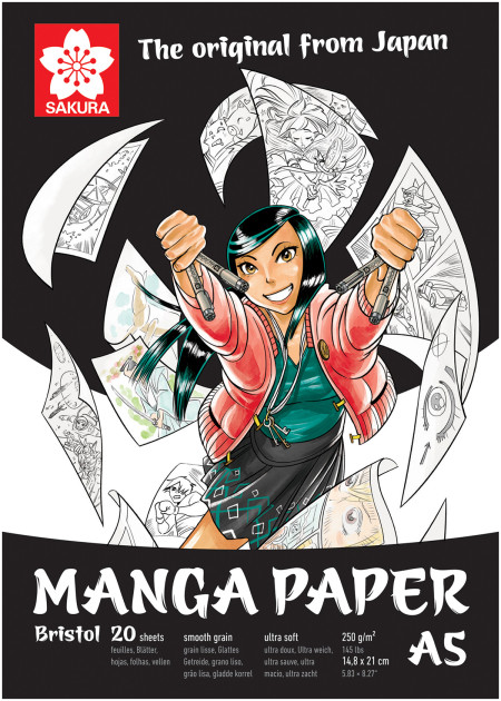 Sakura Manga Pad - A5