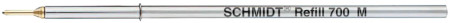 Schmidt A2 700 Ballpoint Refill - Medium - Silver-White