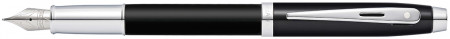 Sheaffer 100 Fountain Pen - Matte Black Chrome Trim