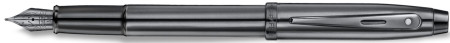 Sheaffer 100 Fountain Pen - Ionic Shiny Dark Grey Gunmetal with PVD Trim