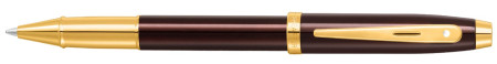 Sheaffer 100 Rollerball Pen - Coffee Brown Gold Trim