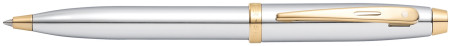 Sheaffer 100 Ballpoint Pen - Medalist Chrome & Gold (Clamshell)