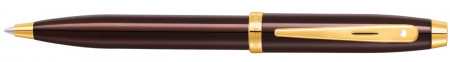 Sheaffer 100 Ballpoint Pen - Coffee Brown Gold Trim