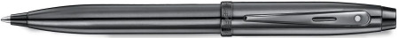 Sheaffer 100 Ballpoint Pen - Ionic Shiny Dark Grey Gunmetal with PVD Trim