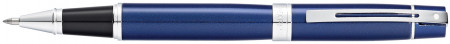 Sheaffer 300 Rollerball Pen - Blue Lacquer Chrome Trim